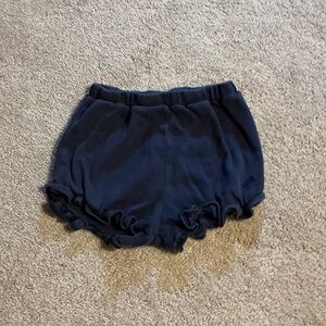 The Beaufort Bonnet Company Navy Ruffle Skort Shorts